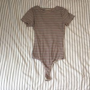 Active USA Striped Body Suit